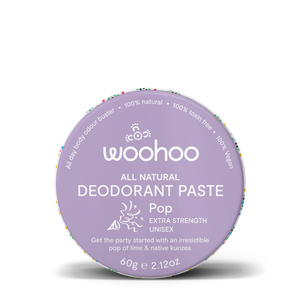 Woohoo All Natural Deodorant Paste 60g (Tin) - Pop Scent