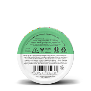 Woohoo All Natural Deodorant Paste 60g (Tin) - Wild Scent