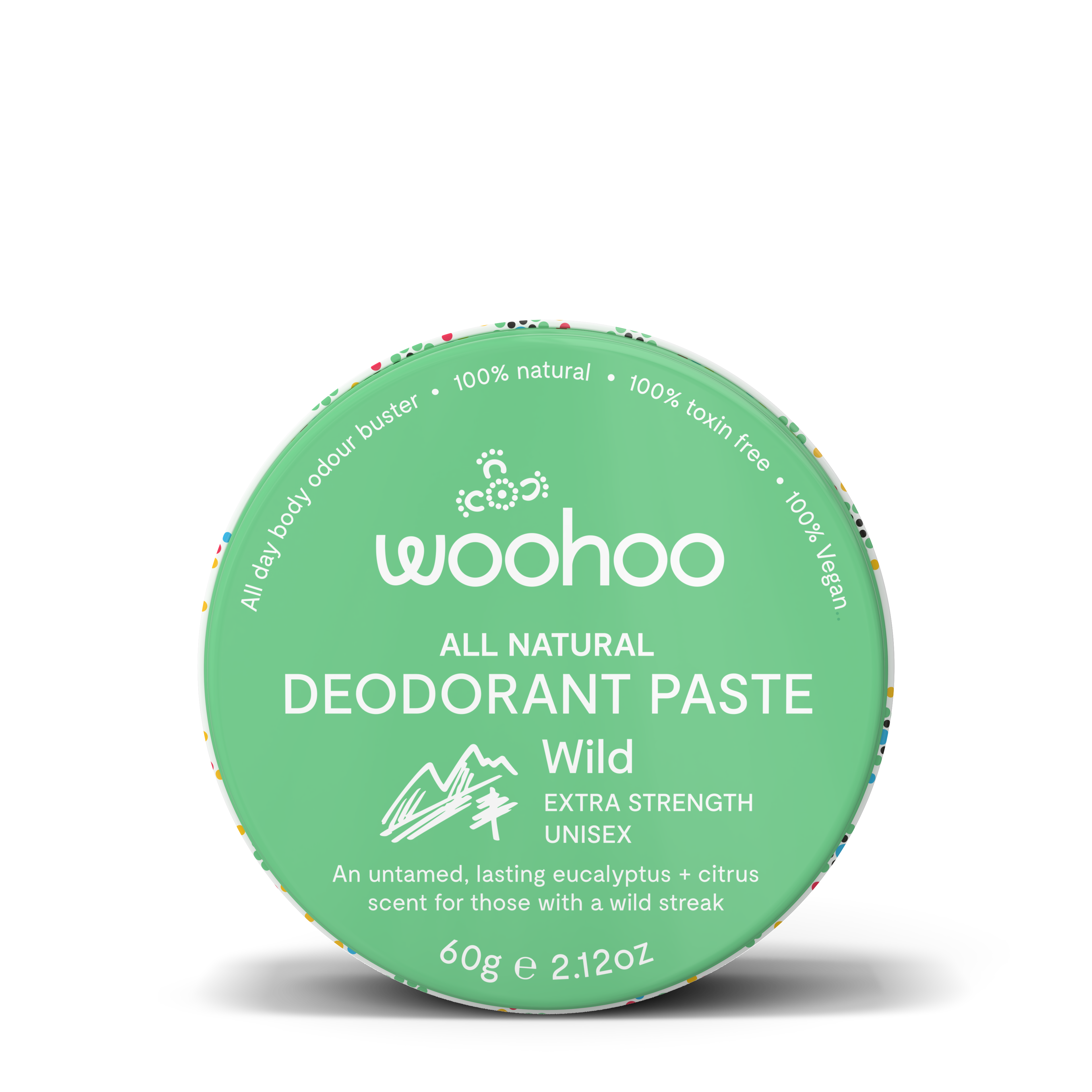 Woohoo All Natural Deodorant Paste 60g (Tin) - Wild Scent