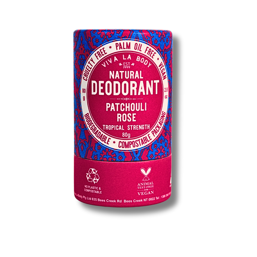 Natural Deodorant Patchouli Rose - 80g