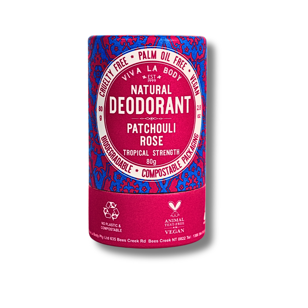 Natural Deodorant Patchouli Rose - 80g