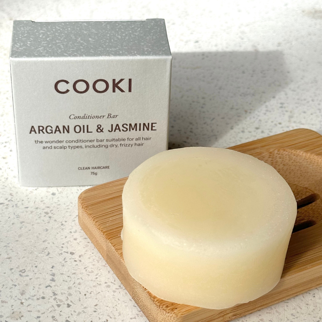 Argan Oil & Jasmine Conditioner Bar - For All Hair Types, Including Grey, Dry, Damaged or Curly Hair - 75g