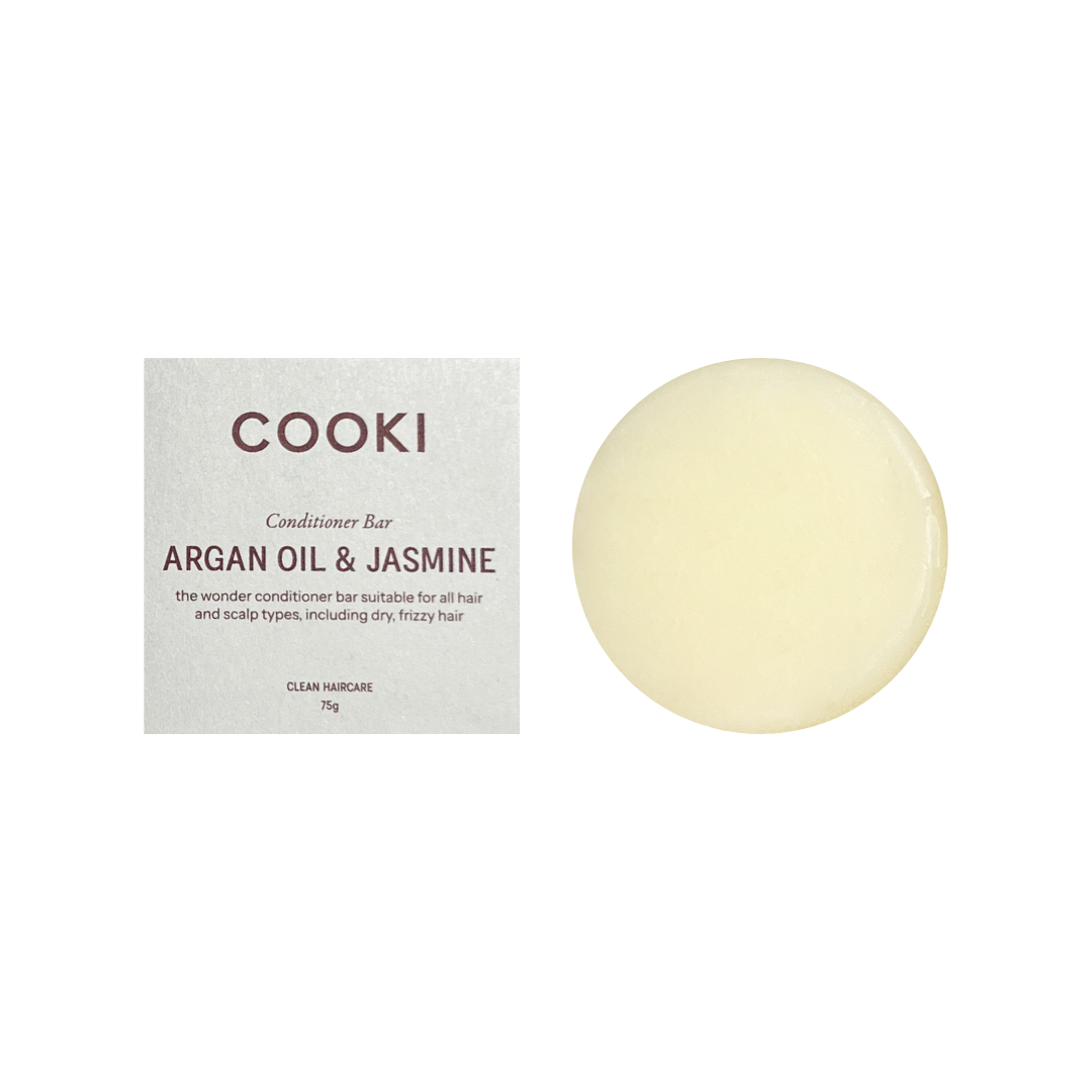 Argan Oil & Jasmine Conditioner Bar - For All Hair Types, Including Grey, Dry, Damaged or Curly Hair - 75g