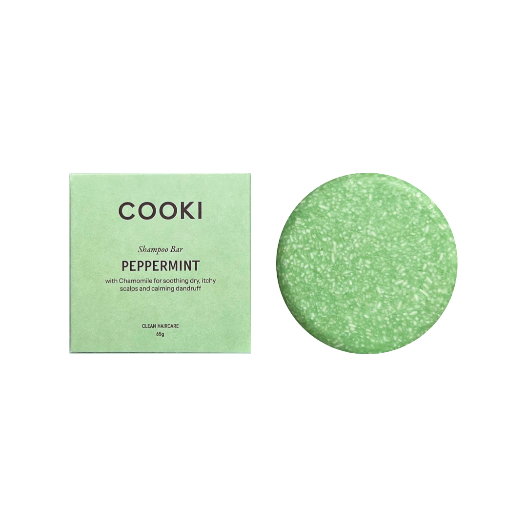 Peppermint & Chamomile Shampoo Bar - For Dry, Flaky or Itchy Scalps - 65g