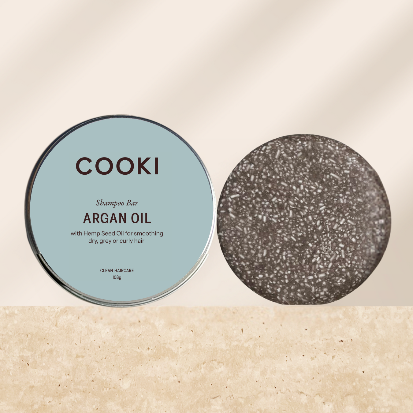 JUMBO Argan Oil Shampoo Bar - For Dry, Grey or Curly Hair - 108g