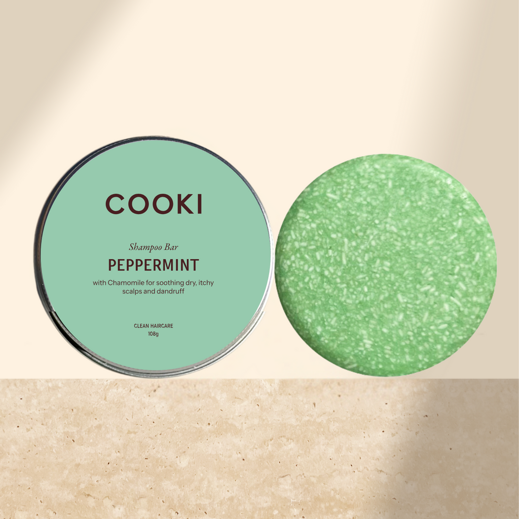 JUMBO Peppermint & Chamomile Shampoo Bar - For Dry, Flaky or Itchy Scalps - 108g