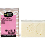 Hand & Body Geranium Bar Soap - 100g