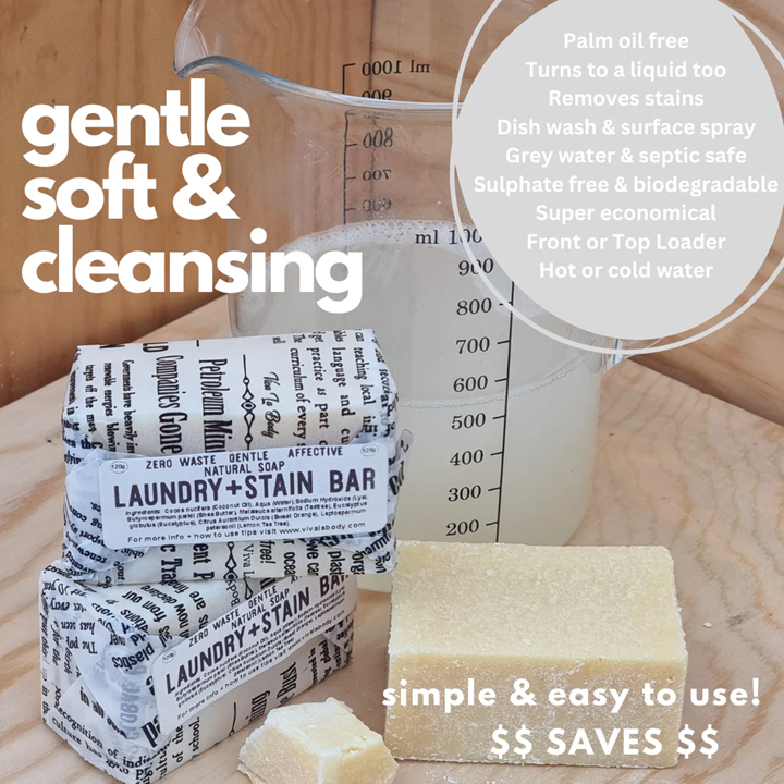 Natural Laundry & Stain Remover Bar - 125g