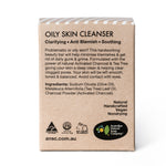 Oily Skin Facial Cleanser - Activated Charcoal & Tea Tree