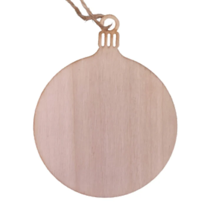 Wooden Bauble - Ornament, Keyring, Gift Tag