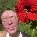 Pink Clay and Flower Petal Face Mask 50g