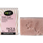 Face & Body Pink Clay Detoxifying Cleanser - 100g
