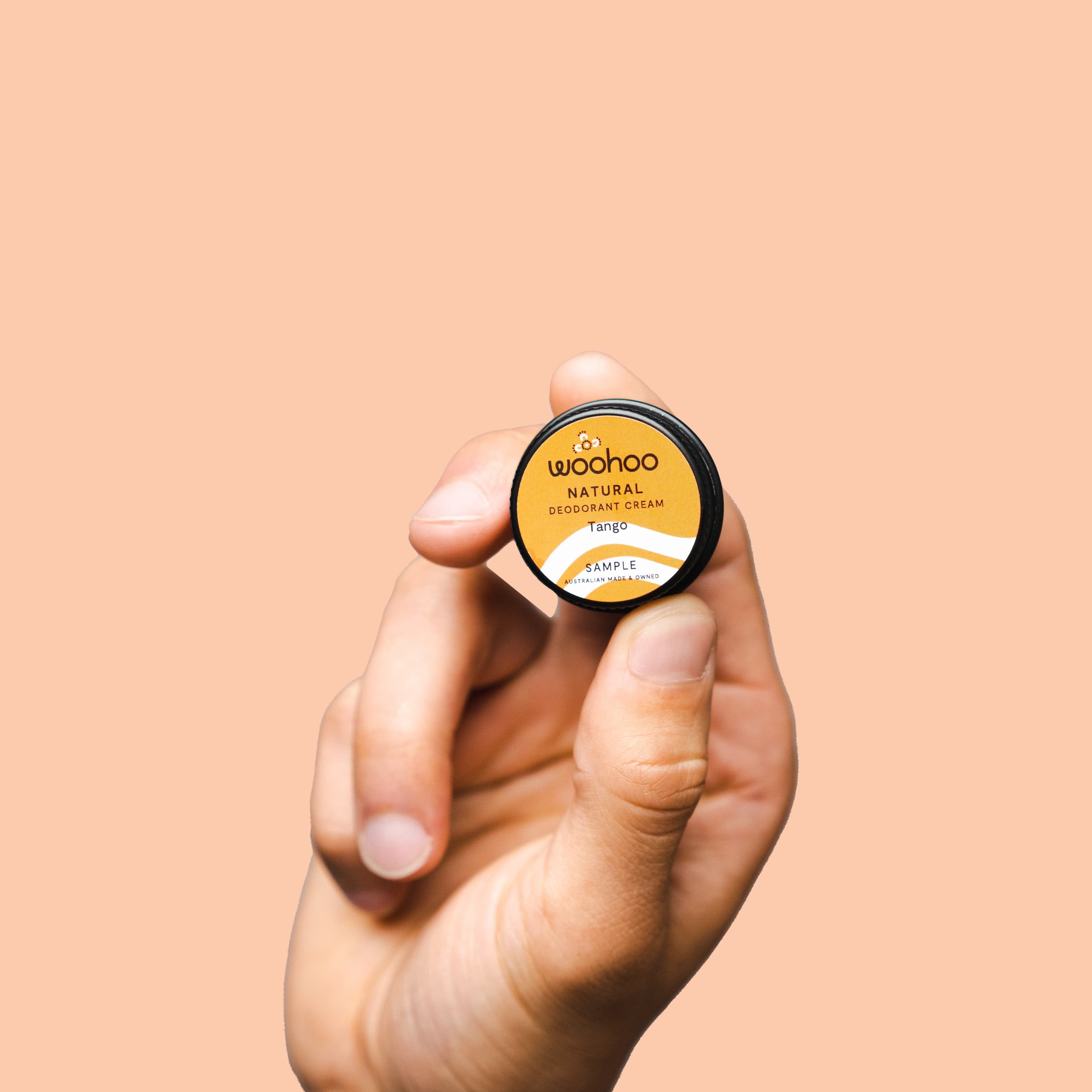 Sample Size - Woohoo All Natural Deodorant Paste 10g - Tango Scent