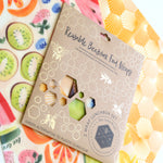 Lunchbox Set Beeswax Food Wrap (2 wraps; mixed design)