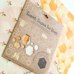 Lunchbox Set Beeswax Food Wrap (2 wraps; mixed design)