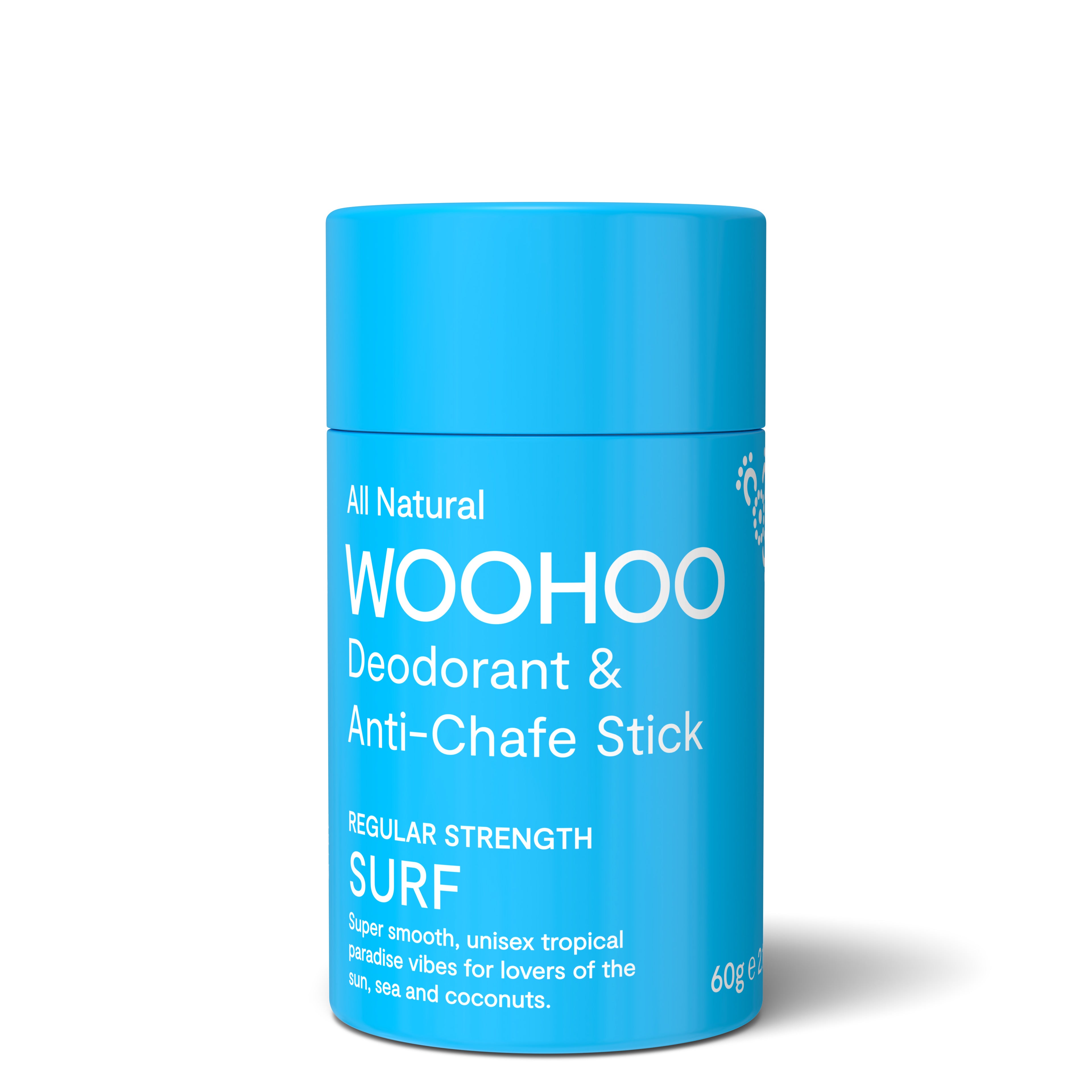 Woohoo All Natural Deodorant Stick 60g - Surf Scent