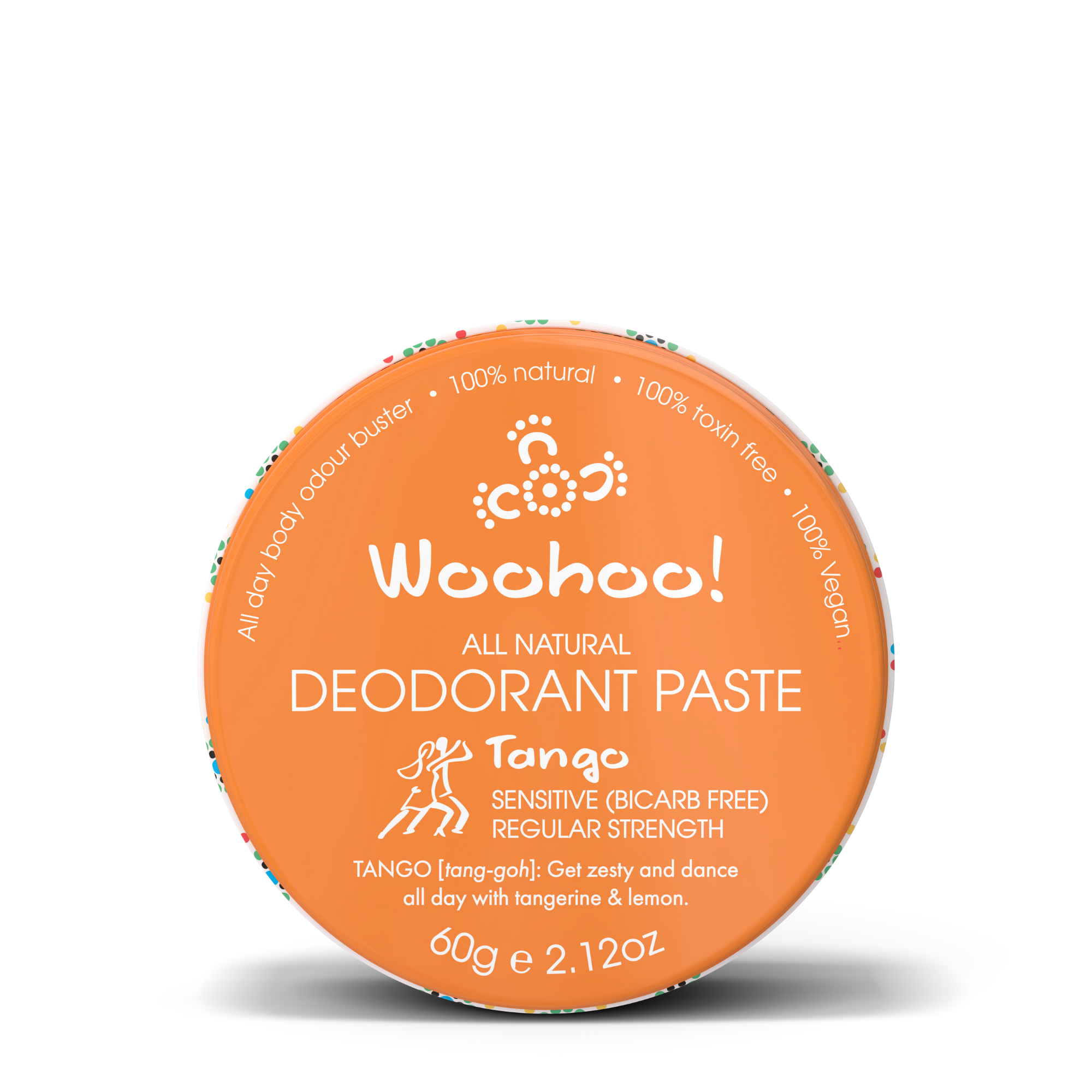 Woohoo All Natural Deodorant Paste 60g (Tin) - Tango Scent