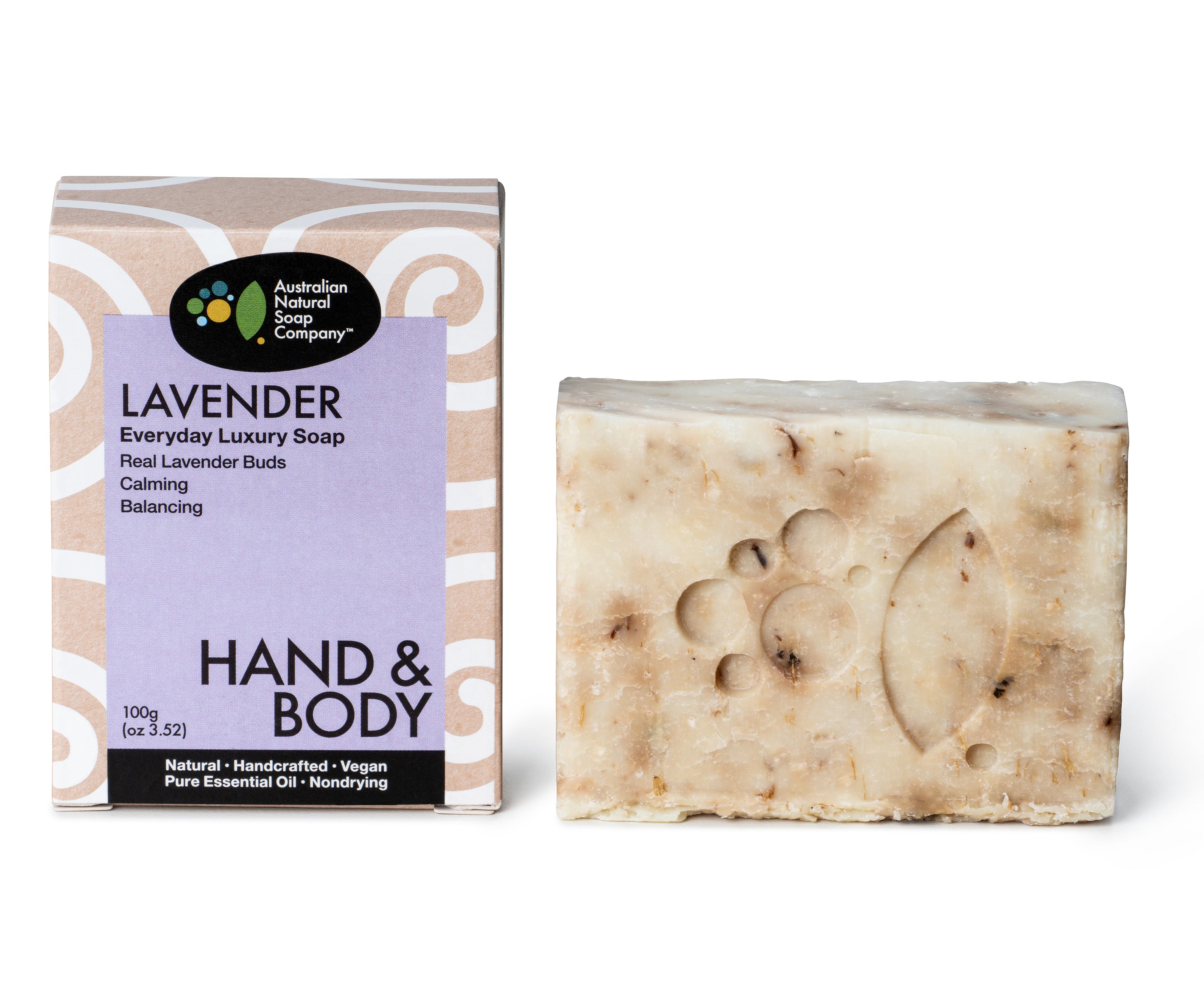 Hand & Body Lavender Bar Soap 100g