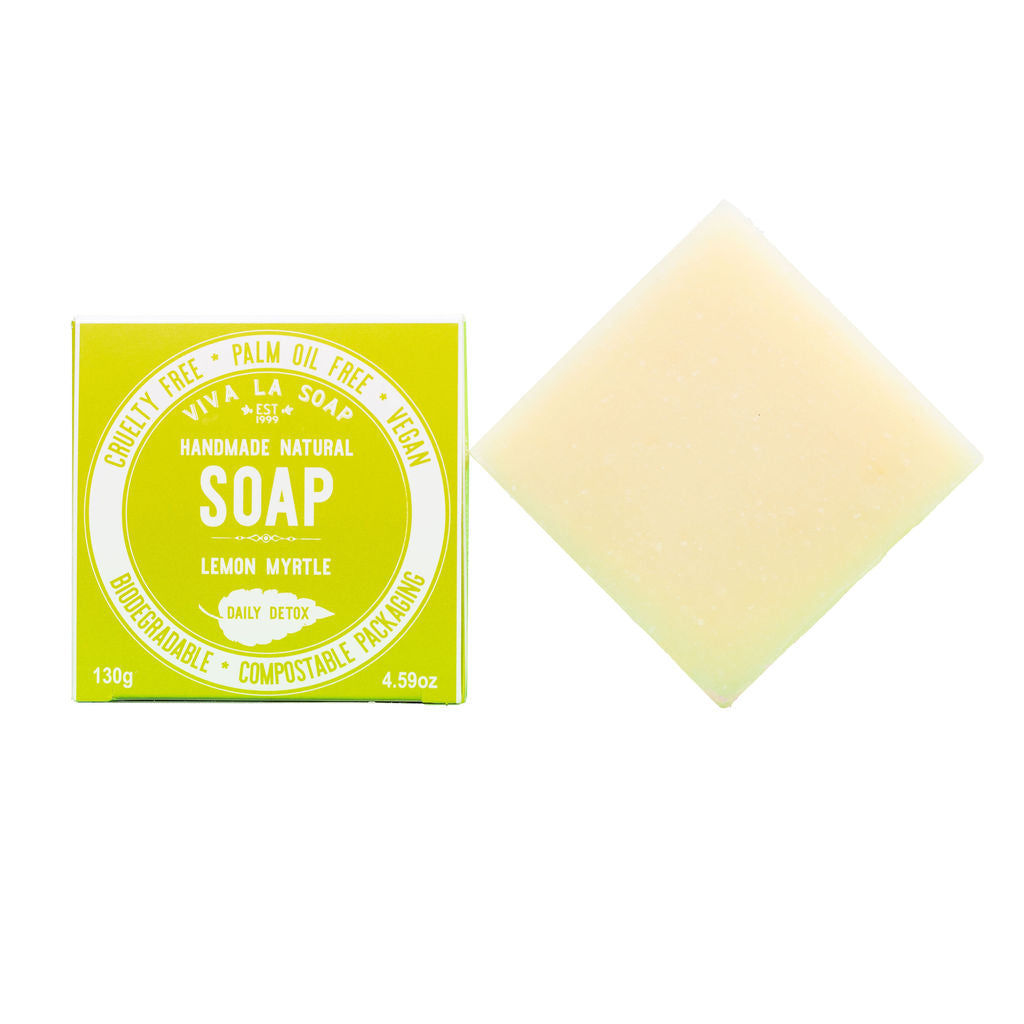 Natural Soap DAILY DETOX BAR - Lemon Myrtle - 130g