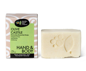 Hand & Body Olive Castile Bar Soap 100g