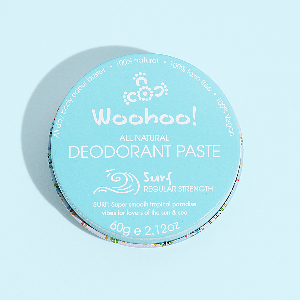 Woohoo All Natural Deodorant Paste 60g (Tin) - Surf Scent