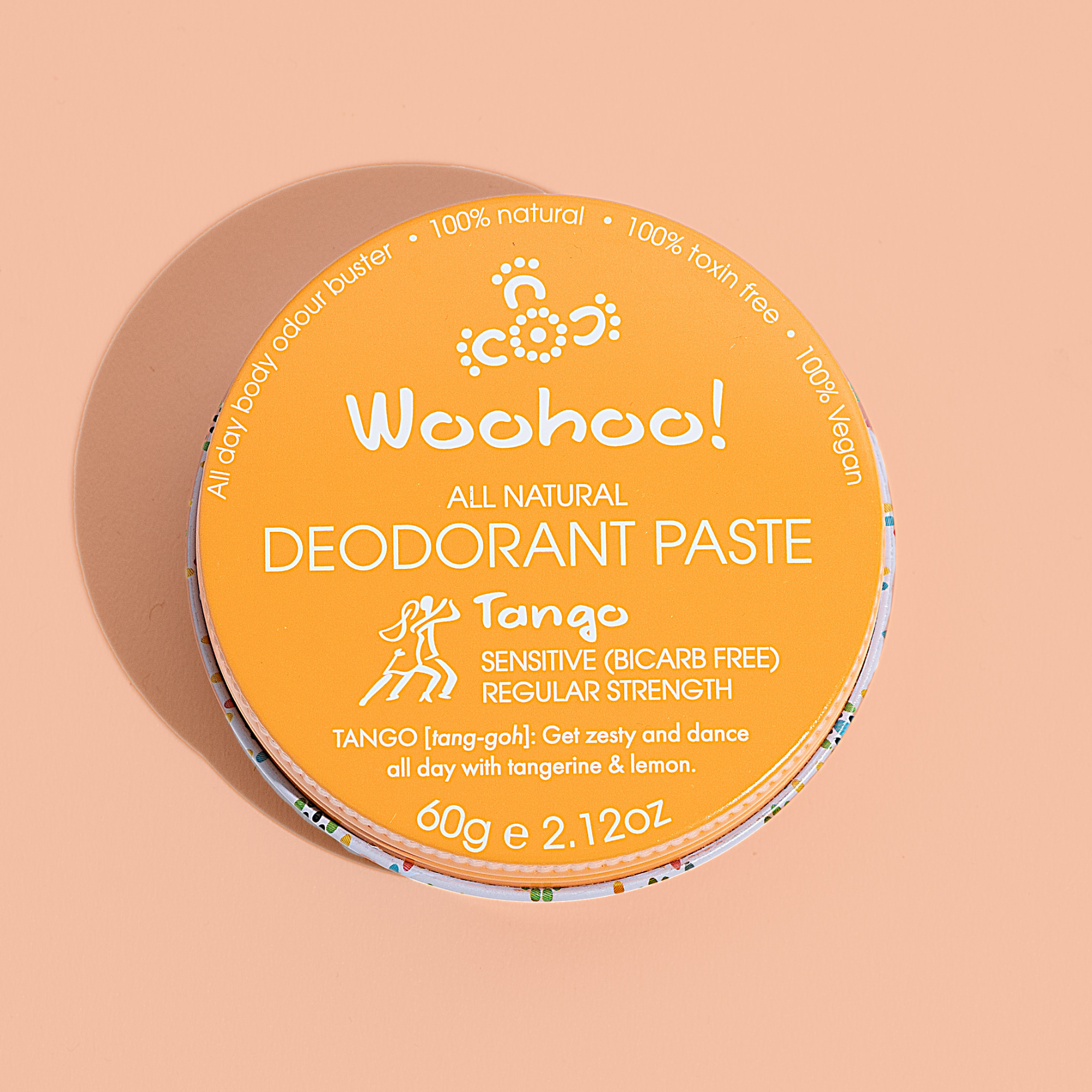 Woohoo All Natural Deodorant Paste 60g (Tin) - Tango Scent