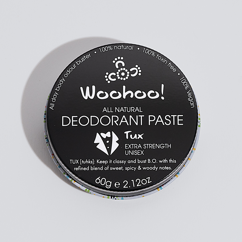 Woohoo All Natural Deodorant Paste 60g (Tin) - Tux Scent