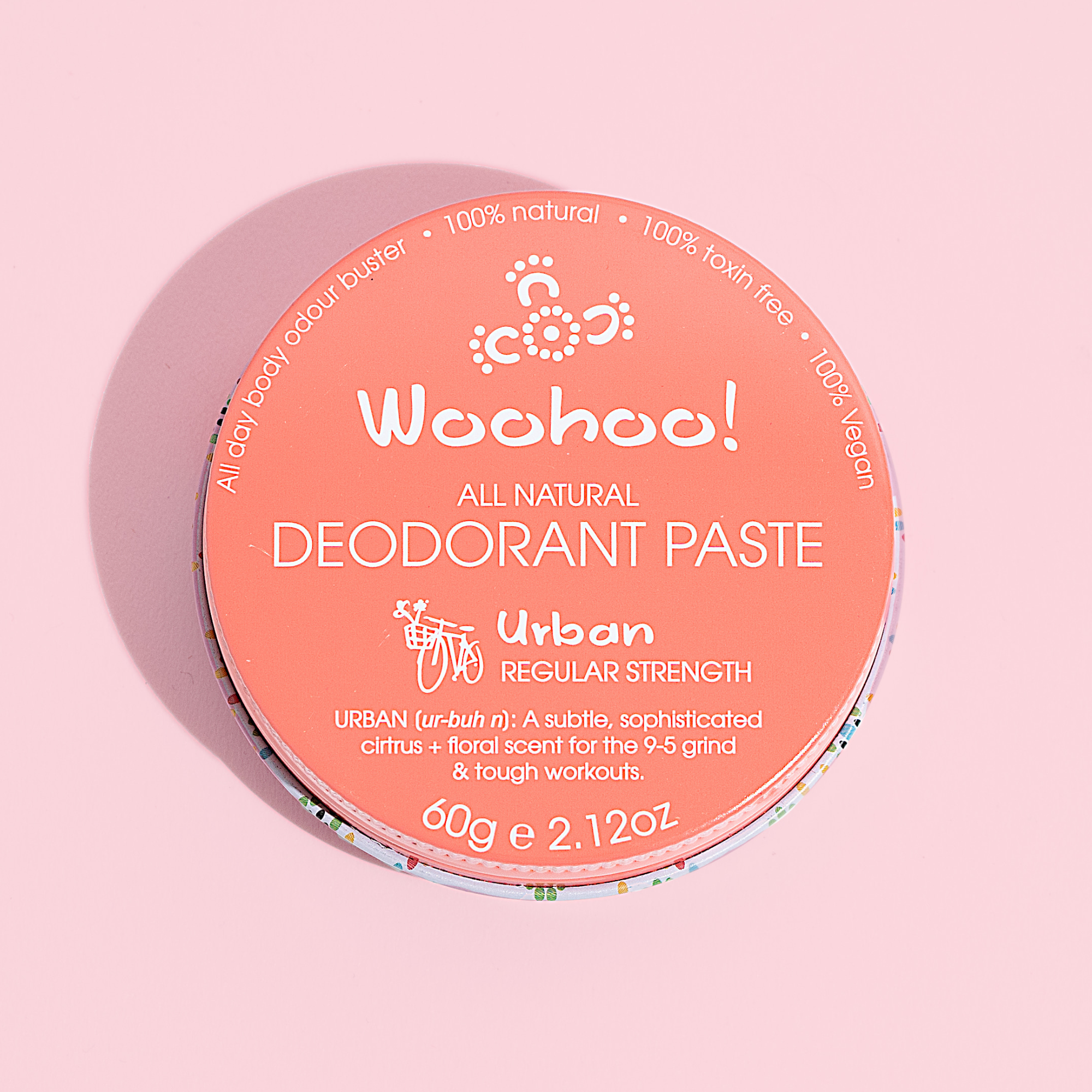 Woohoo All Natural Deodorant Paste 60g (Tin) - Urban Scent